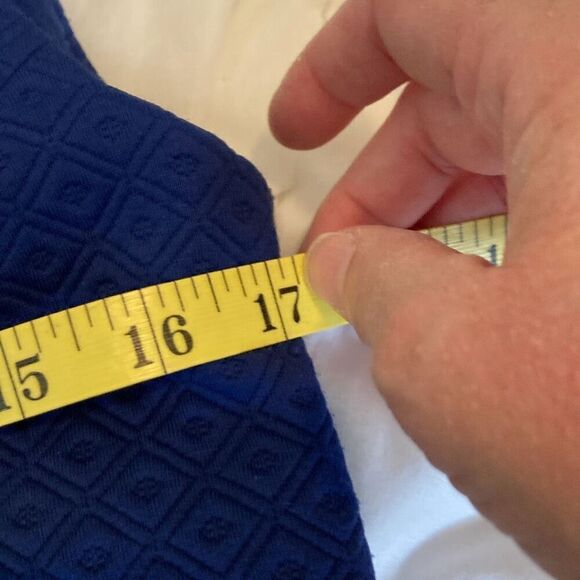 Tommy Hilfiger Sheath Dress with‎ Basketweave pattern Royal Blue Size 8 - Picture 9 of 10